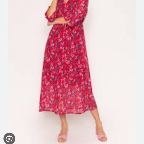 Pink Floral Print Dress by Pala D'oro. Size Small - Picture 3 of 16